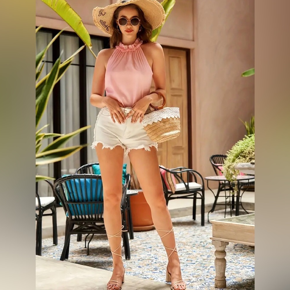 🌸New🌸Elegant Womens Pink Tank Top🌸